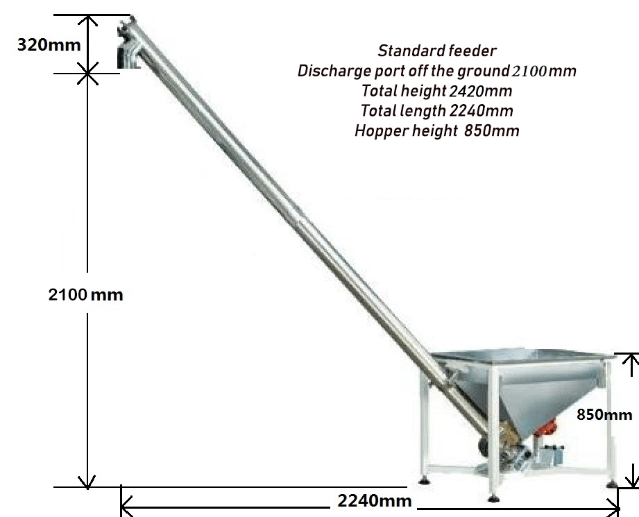 Ds-3 Automatic Flexible Screw Conveyor Auger Spiral Conveyor Hopper with Factory Price